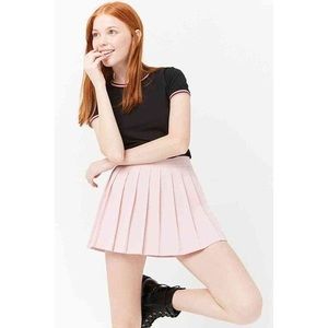 Pink Pleated Skirt